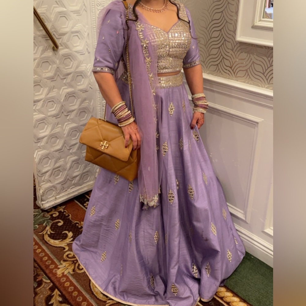 Indian Pakistani Punjabi - lavender lehenga